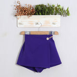 Short Finta Gonna Con Applicazione