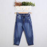 Denim Regular Fit Con Molla In Vita