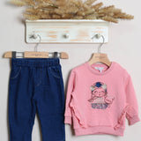 Zweifarbiges Kirschkleid 