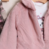 Completo Con Pelliccetta+T-Shirt+Gonna