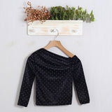 Shirt Monospalla Effetto Velluto
