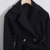 Cappotto Doppio Petto Con Cintura