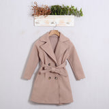 Cappotto Doppio Petto Con Cintura