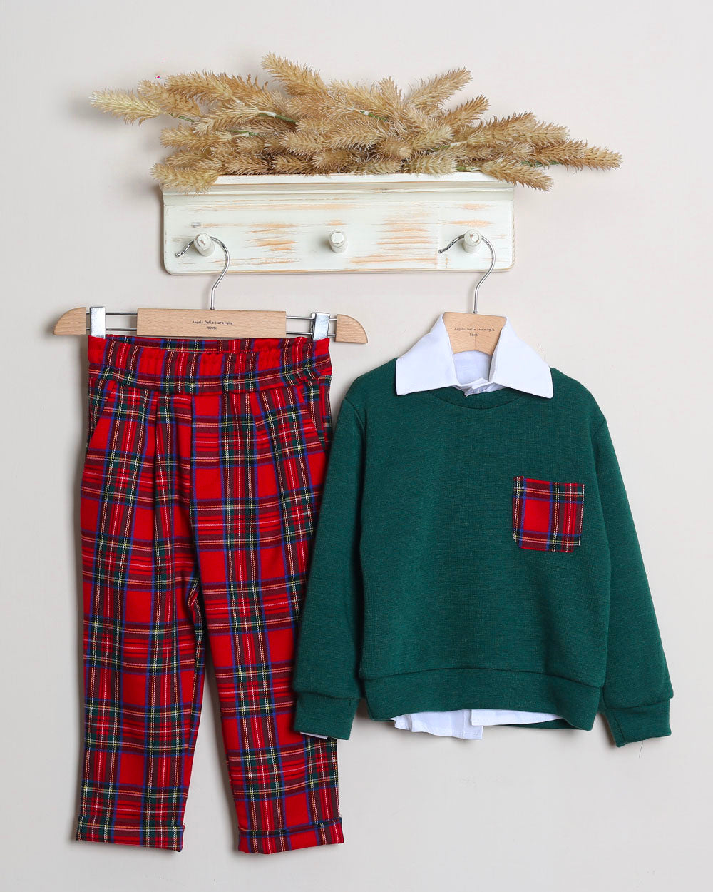 Completo Scozzese Con Pantalone