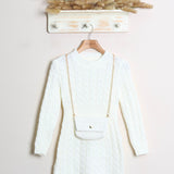 Vestito In Maglia (Borsetta Inclusa)