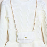 Vestito In Maglia (Borsetta Inclusa)