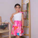 Vestito Fiocco Fantasia