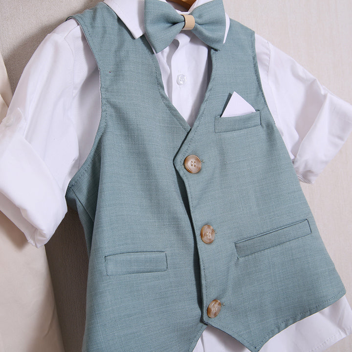 Completo Cerimoniale Pantalone+Camicia+Gilet+Papillon "Pierre Cardin"