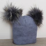 Geflochtene Bommelmütze