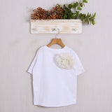 T-Shirt Con Spilla Fiocco
