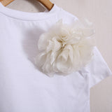 T-Shirt Con Spilla Fiocco