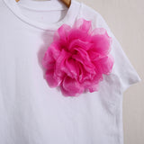 T-Shirt Con Spilla Fiocco