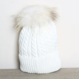 Geflochtene Bommelmütze