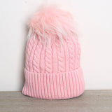 Geflochtene Bommelmütze