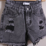 Short Denim Con Rotture