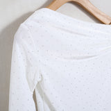 Shirt Monospalla Effetto Velluto