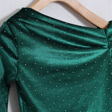 Shirt Monospalla Effetto Velluto