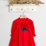 Zweifarbiges Kirschkleid 