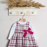 Zweifarbiges Kirschkleid 