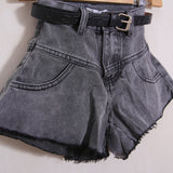 Short Denim Con Cintura