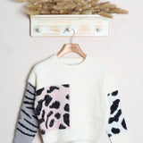 Maglione Con Inserti Fantasia