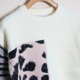 Maglione Con Inserti Fantasia