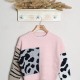 Maglione Con Inserti Fantasia