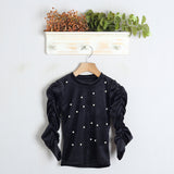 Shirt Effetto Velltuto Con Applicazioni