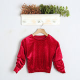 Shirt Ciniglia Manica Sbuffo