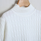 Maglioncino Costine Collo Alto