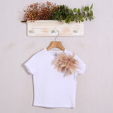 T-Shirt Con Spilla Fiocco
