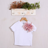 T-Shirt Con Spilla Fiocco