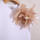 T-Shirt Con Spilla Fiocco