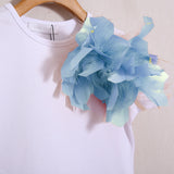 T-Shirt Con Spilla Fiocco