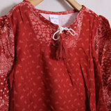 Gemusterte Bluse