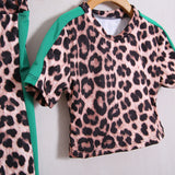 Animalischeres Outfit mit Leggings