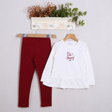 Komplett mit warmen Baumwollleggings