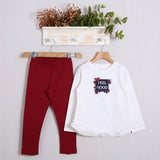 Komplett mit warmen Baumwollleggings