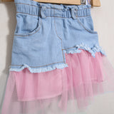 Kombinierter Jeansrock 