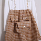 Kleid mit Volants (Handtasche im Lieferumfang enthalten)