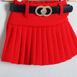 Zweifarbiges Kirschkleid 