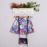 Geblümte Shorts (Tasche im Lieferumfang enthalten) 