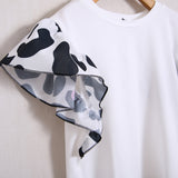 T-Shirt Con Inserti Animalier