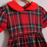 Vestito Scozze Fiocco Posteriore