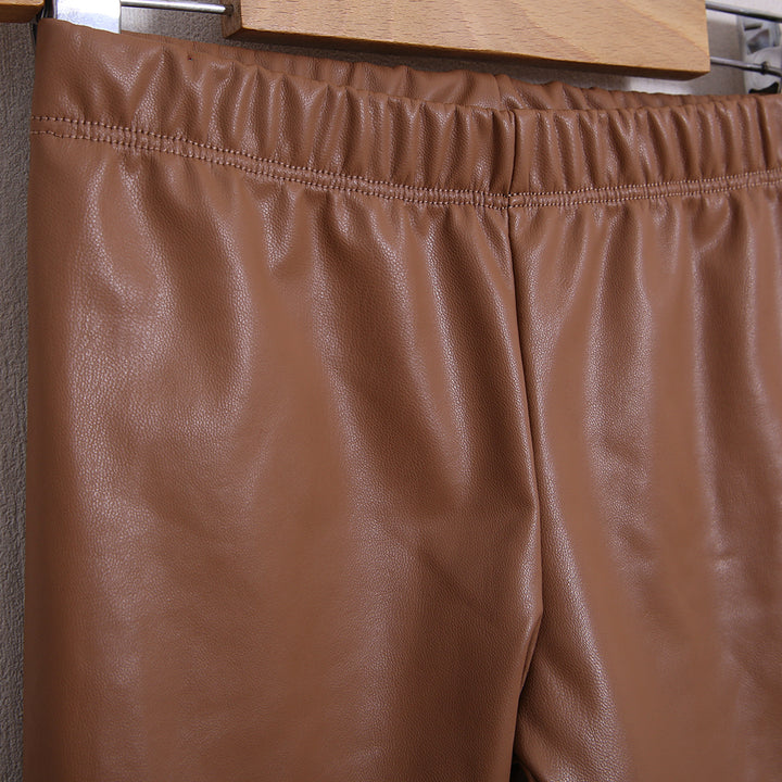 Leggings Ecopelle Caldo Cotone