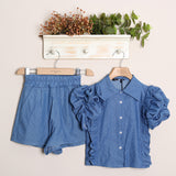 Completo Denim Con Short