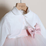 Zweifarbiges Kirschkleid 