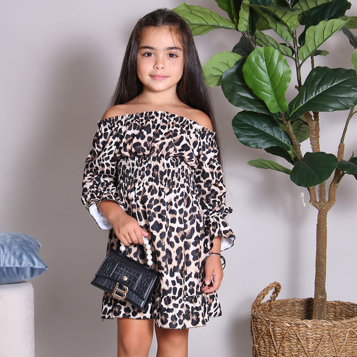 Animalier-Kleid (Tasche inklusive) 