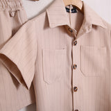 Coordinato Gessato Con Short