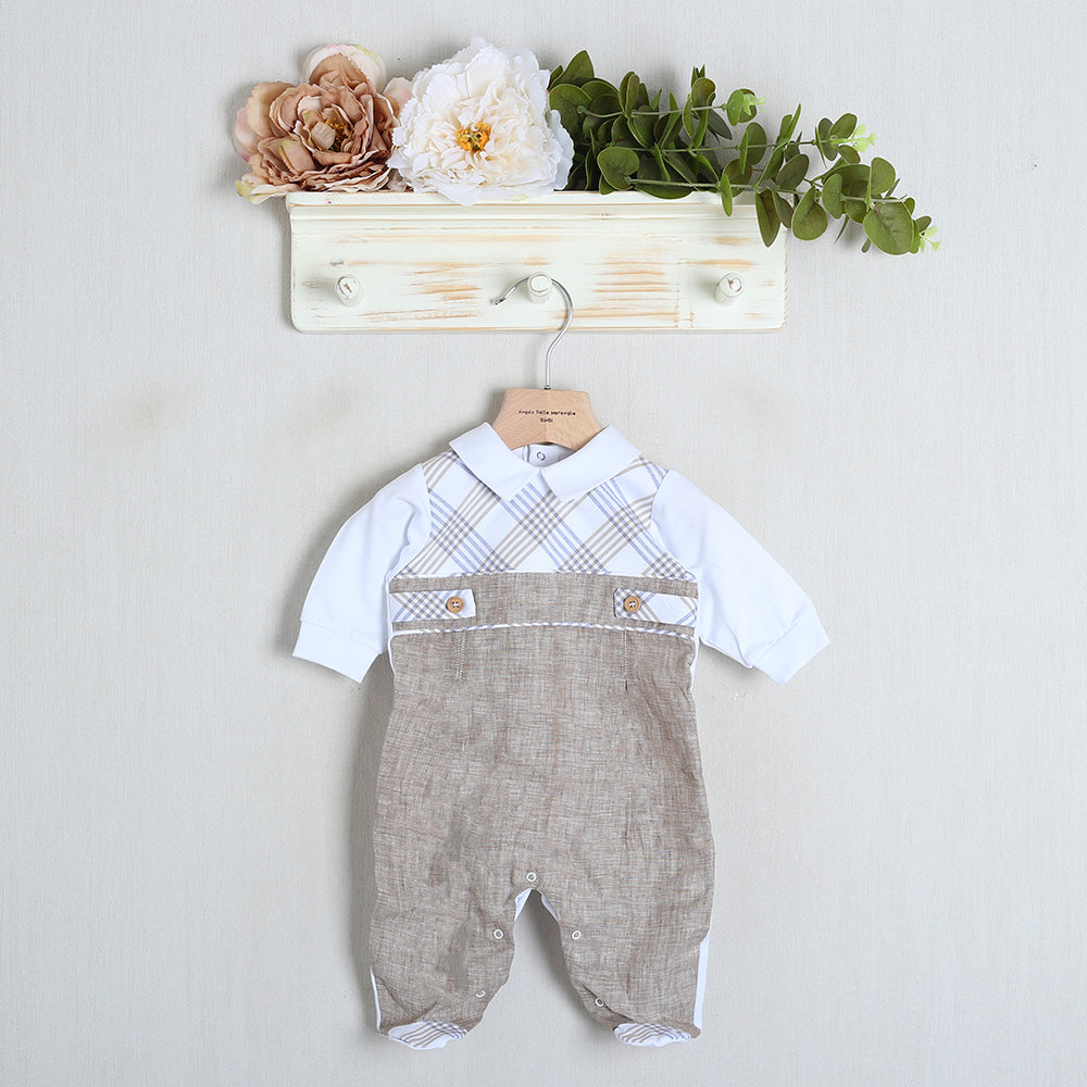 Tutina Intera In Cotone "Sartoria Dei Piccoli"